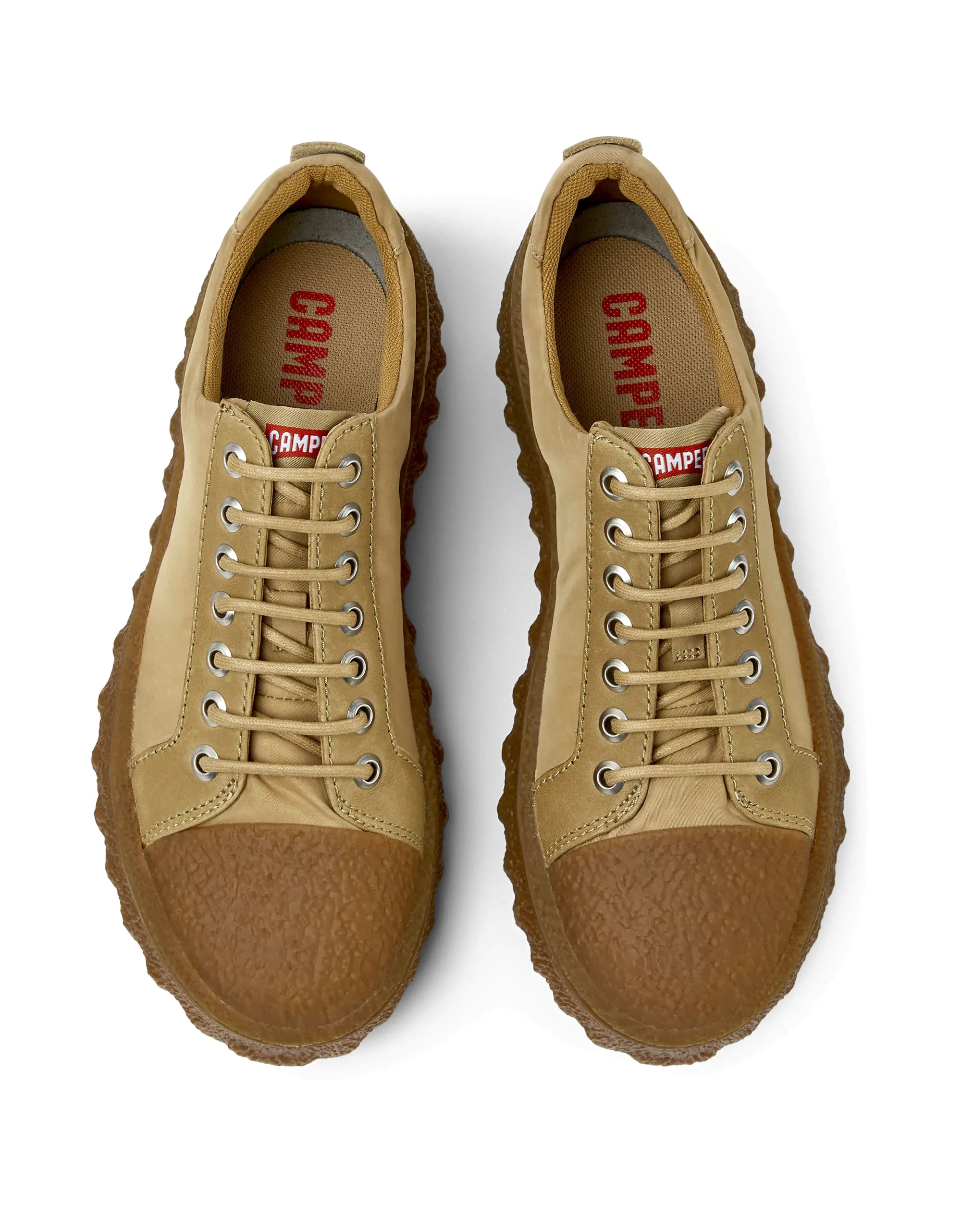 Женские кроссовки для активного отдыха Camper Sneakers Ground MICHELIN бежевые-4
