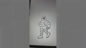 How To Draw A Michelin Man ( Tire Man)